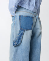 Two-tone balloon-fit jeans - | Pinko