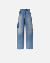 Two-tone balloon-fit jeans - | Pinko