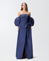 Crop top with puff sleeves - | Pinko