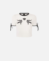Cropped-T-Shirt Love Birds - | Pinko