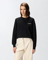 Sweater with Love Birds maxi-logo - | Pinko