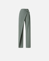 Wide-leg wrap trousers - | Pinko