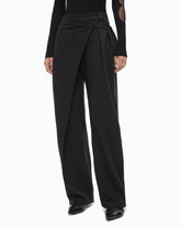 Wide-leg wrap trousers - | Pinko
