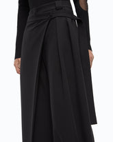 Wide-leg wrap trousers - | Pinko
