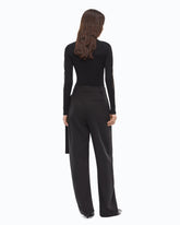 Wide-leg wrap trousers - | Pinko