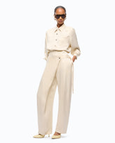 Carrot-fit wrap trousers - | Pinko