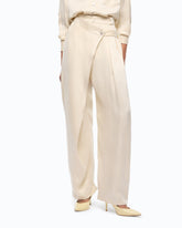 Carrot-fit wrap trousers - | Pinko