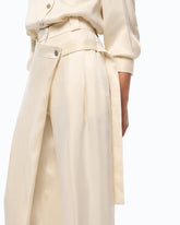 Carrot-fit wrap trousers - | Pinko