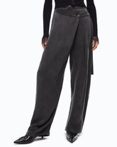 Carrot-fit wrap trousers - | Pinko