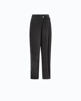 Carrot-fit wrap trousers - | Pinko