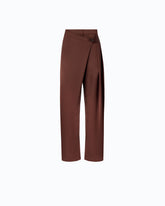 Satin wrap trousers - | Pinko