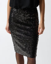 Pencil skirt with sequins - | Pinko
