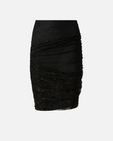 Patchwork-effect lace pencil skirt - | Pinko