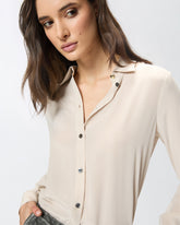 Sand-wash silk shirt - | Pinko