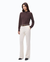 Sand-wash silk shirt - Brown | Pinko
