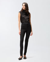 Long trousers with sheer inserts - | Pinko