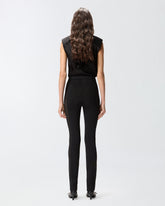 Long trousers with sheer inserts - | Pinko