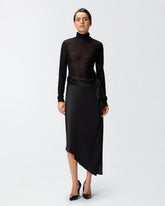 Asymmetrical midi skirt - | Pinko