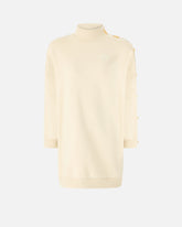 Buttoned fleece maxi-sweater - | Pinko