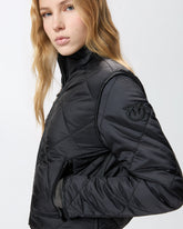 Quilted technical canvas jacket - | Pinko