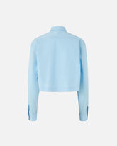 Cropped shirt with jewel embellishments - | Pinko