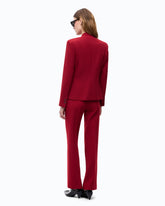 Slim-fit single-breasted jacket - Red | Pinko