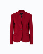 Slim-fit single-breasted jacket - Red | Pinko