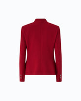 Slim-fit single-breasted jacket - Red | Pinko