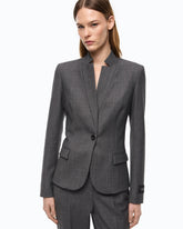 Tailored wool-blend jacket - | Pinko