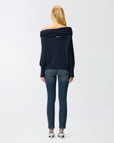 Long-sleeved sweater with open shoulders - | Pinko