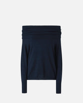 Long-sleeved sweater with open shoulders - | Pinko