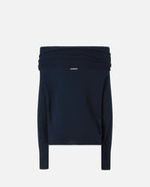 Schulterfreier Pullover mit langen Ärmeln - | Pinko