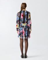 Short floral georgette dress - | Pinko