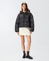 Technical canvas jacket with hood - | Pinko