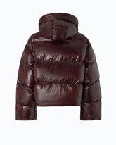 Technical canvas jacket with hood - Brown | Pinko