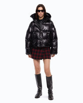 Technical canvas jacket with hood - | Pinko