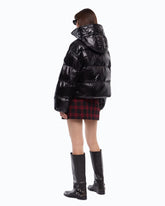 Technical canvas jacket with hood - Black | Pinko