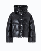 Technical canvas jacket with hood - Black | Pinko