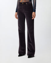 Flared corduroy trousers - | Pinko