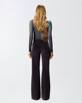 Flared corduroy trousers - | Pinko