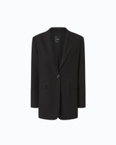 Oversized stretch blazer - Black | Pinko