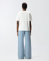 T-shirt with heart embroidery - White | Pinko