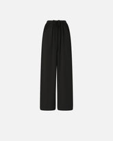 Wide-leg trousers with elastic waist - | Pinko