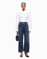 Straight-fit jeans with workwear loop - | Pinko