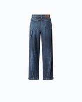Straight-fit jeans with workwear loop - | Pinko