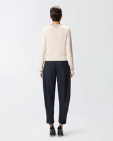 Cardigan mit Rundhalsausschnitt und Strass - | Pinko