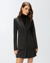 Single-breasted jacket with fitted waist - | Pinko