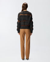 Pullover aus geknöpftem Jacquard - | Pinko