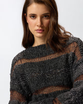 Pullover aus geknöpftem Jacquard - | Pinko