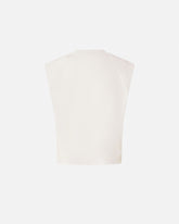 Sleeveless top with appliqués - | Pinko